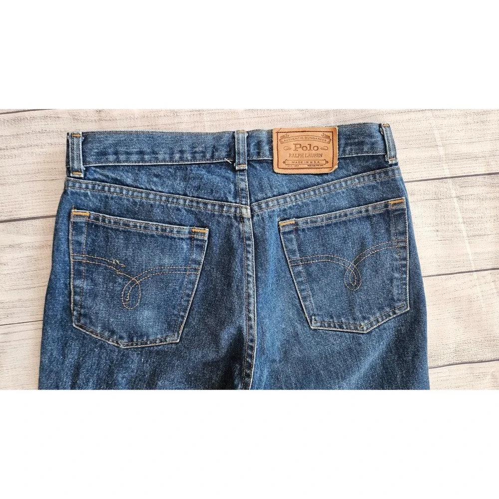 Polo Ralph Lauren Jeans Mens 30X33 Blue Straight Leg Vintage USA Basic‎ Classic
